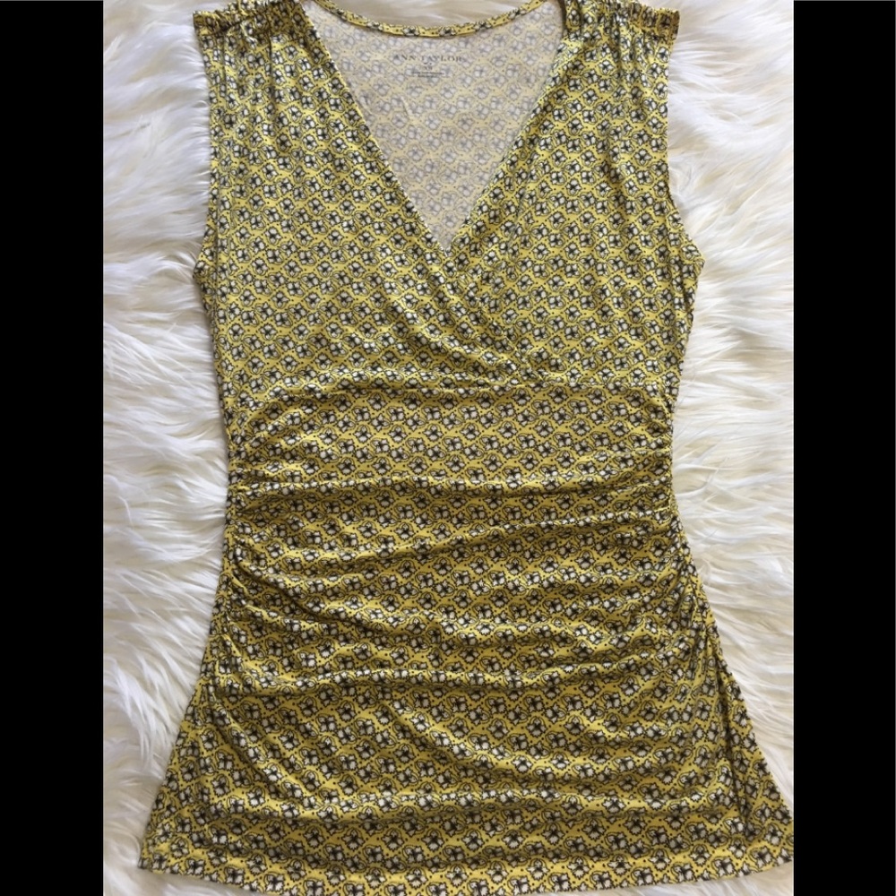 Drape front print top